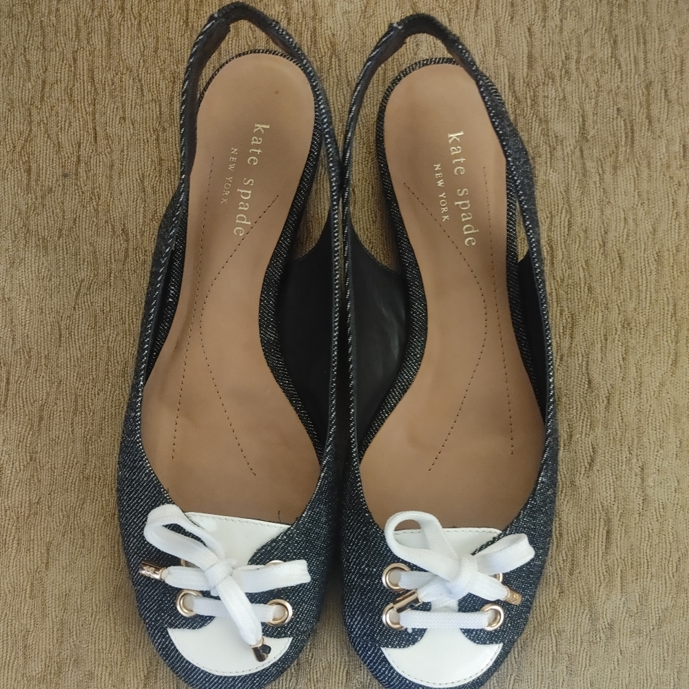 NWT Kate Spade blue flats